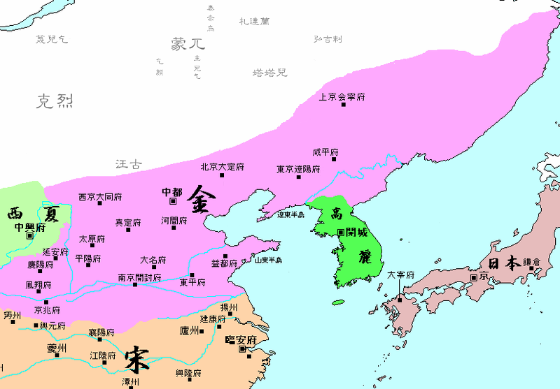 ​金(最大领域) 歴史地図