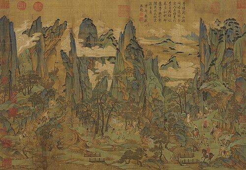 唐人 明皇幸蜀图，国立故宫博物院藏
