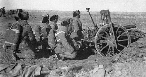 1936年11月，傅作义部在绥远战斗