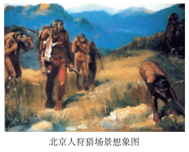 Peking Man's imagination of hunting