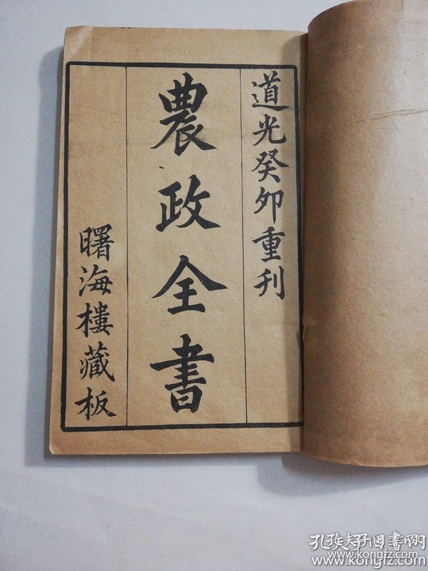 《农政全书》书影