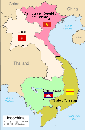 The conference resulted in the partition of French Indochina. Three successor st
