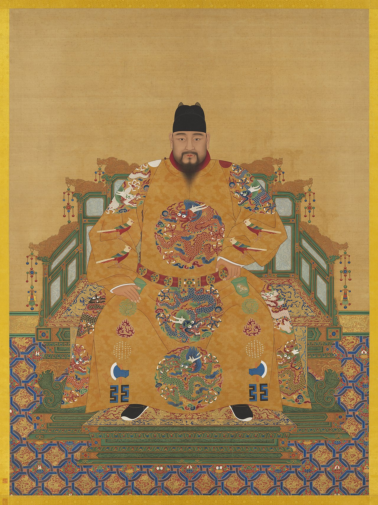 《明英宗坐像　軸》