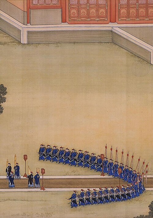 "Picture of Emperor Yongzheng's Sacrifice at Xiannong Altar" (Part)