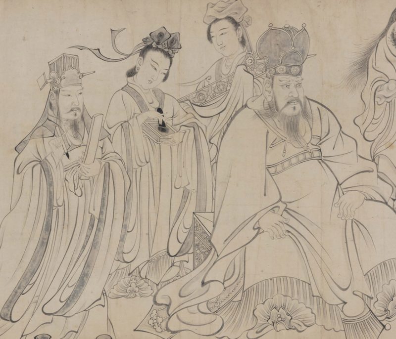 唐代吴道子《送子天王图》（局部）