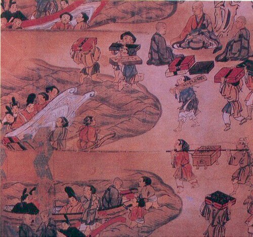 鉴真第六次东渡图