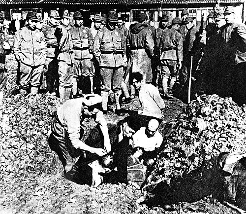日军活埋南京和平居民