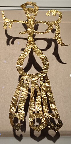 金鸟形饰