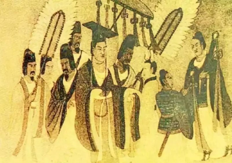 《北魏帝王出御图》