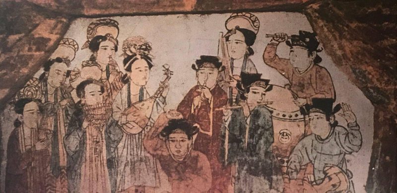 河南禹州宋代墓葬的歌舞散乐壁画
