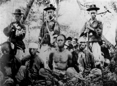 朝鲜士兵和清朝士兵俘虏