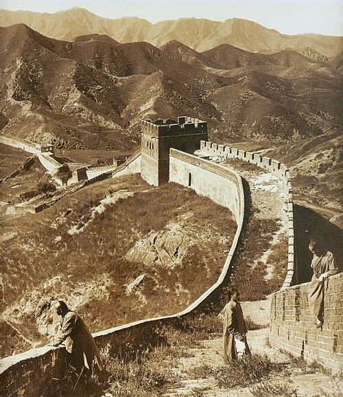 清朝时1907年的长城照片