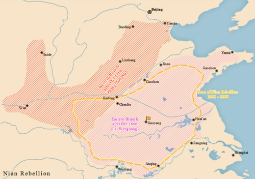 Map of the Nian Rebellion