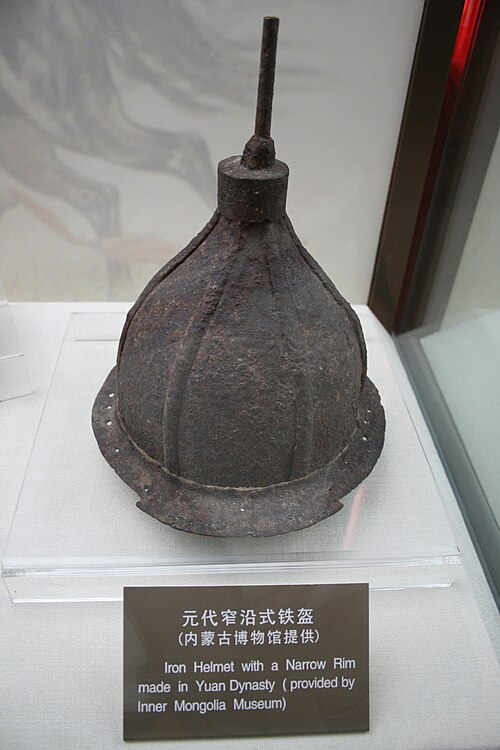 Iron helmet, Yuan dynasty
