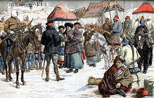 British and Russian Designs on Tibet; Two British Invasions