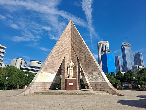 纪念唐山大地震的天津市抗震纪念碑