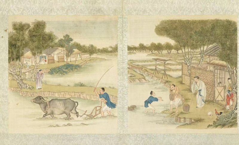 《耕织图》（局部）
