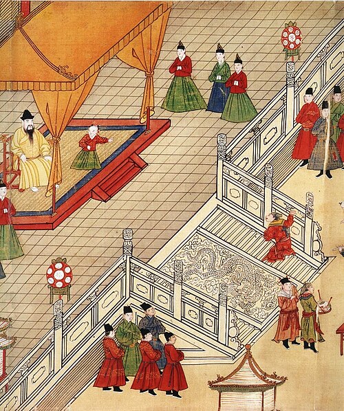 《明宪宗元宵行乐图》（局部）